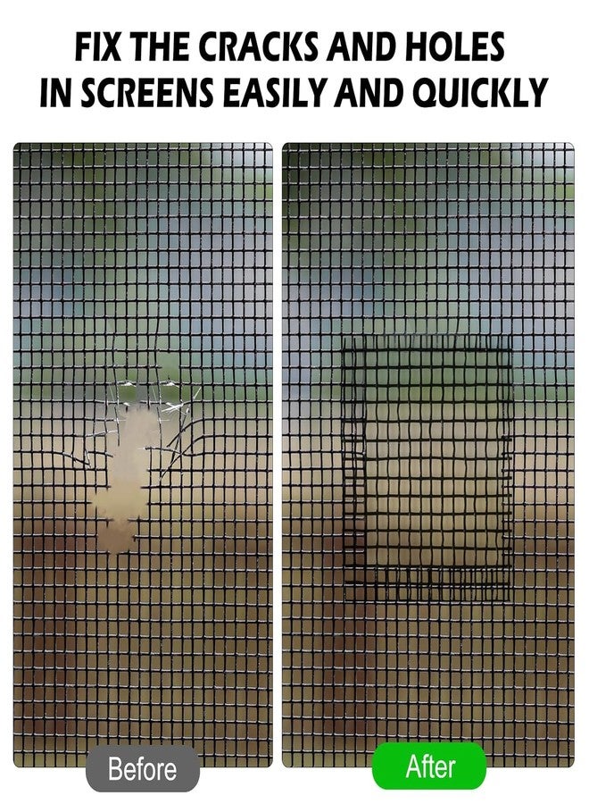 RECLUSE 5cmx200cm Window Screen Repair Tape,3 Layer Strong Adhesive & Waterproof Fiberglass Covering Wire Mesh Repair for Window Screen Mesh Tears Holes Repair, Anti-Mosquito Black - Image 3